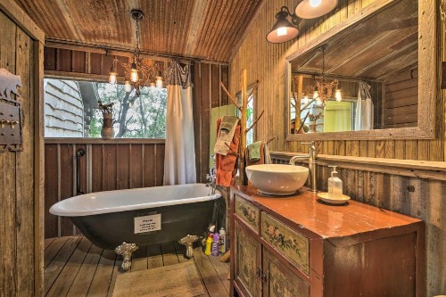 Inn the Woods Family Cabin with Hot Tub and Fire Pit - image 11